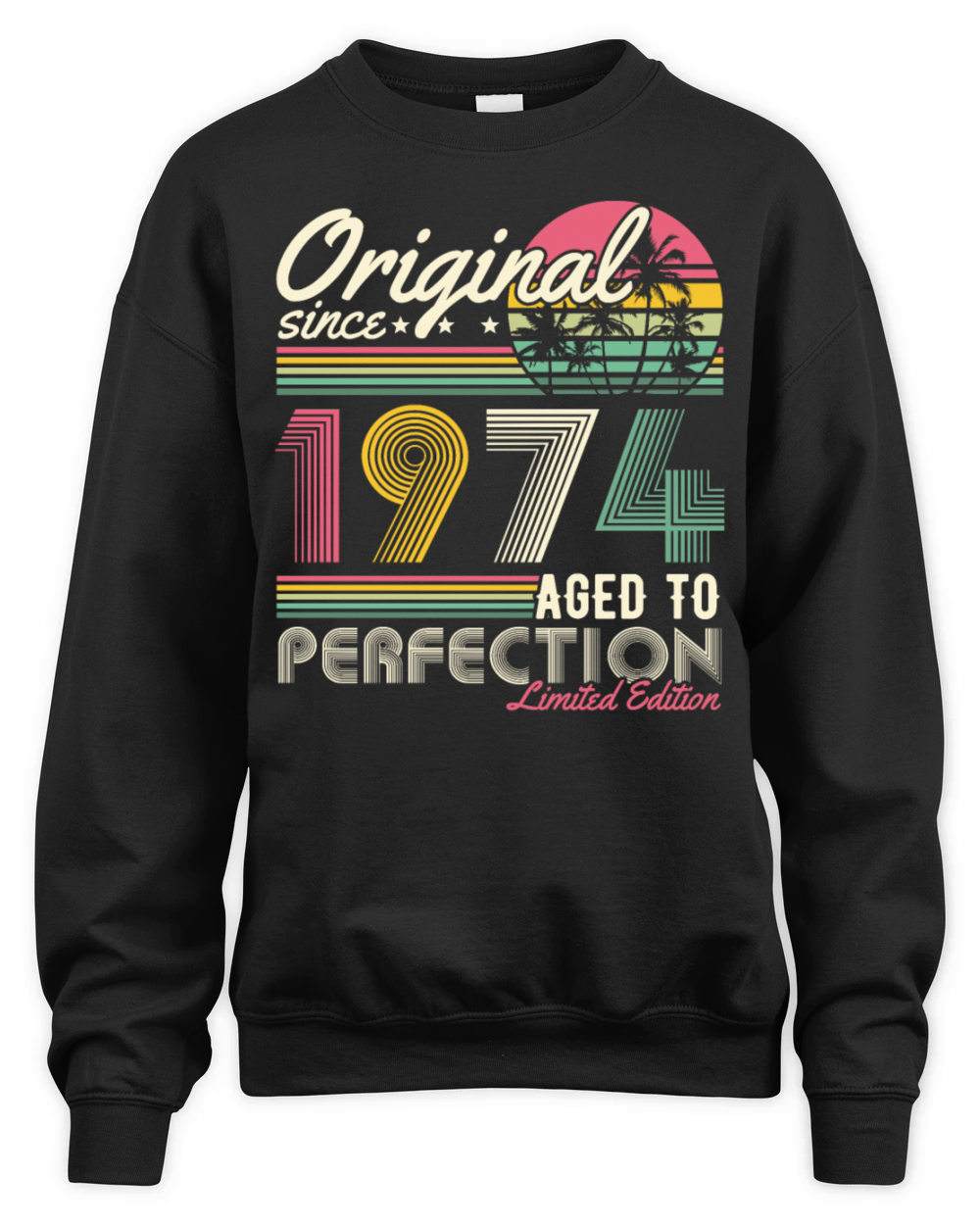 Original 1974 Vintage Retro 50th birthday Unisex Premium Crewneck Sweatshirt