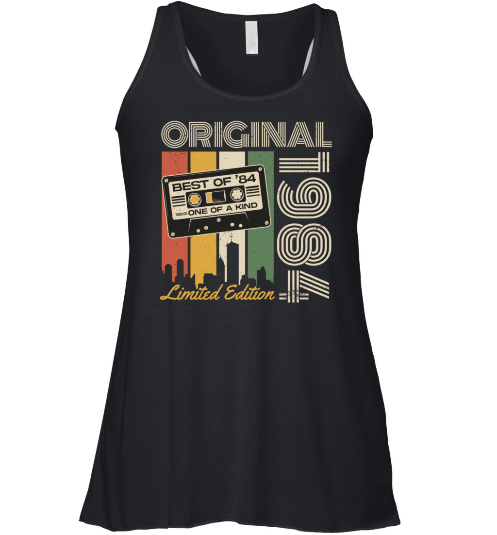 1984 Jahrgang geboren Vintage Retro Geburtstag Women's Flowy Tank Top