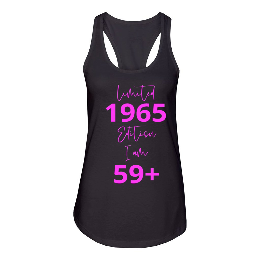 59th Birthday girl for Women Ladies old Women's Racerback Tank