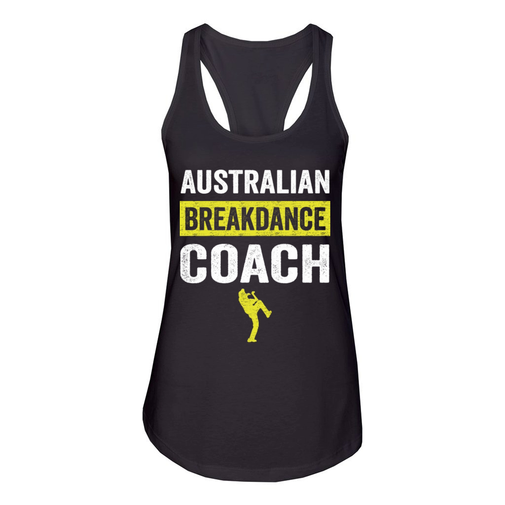Australian Breakdancing Costume Coach Break Dancer Women's Racerback Tank