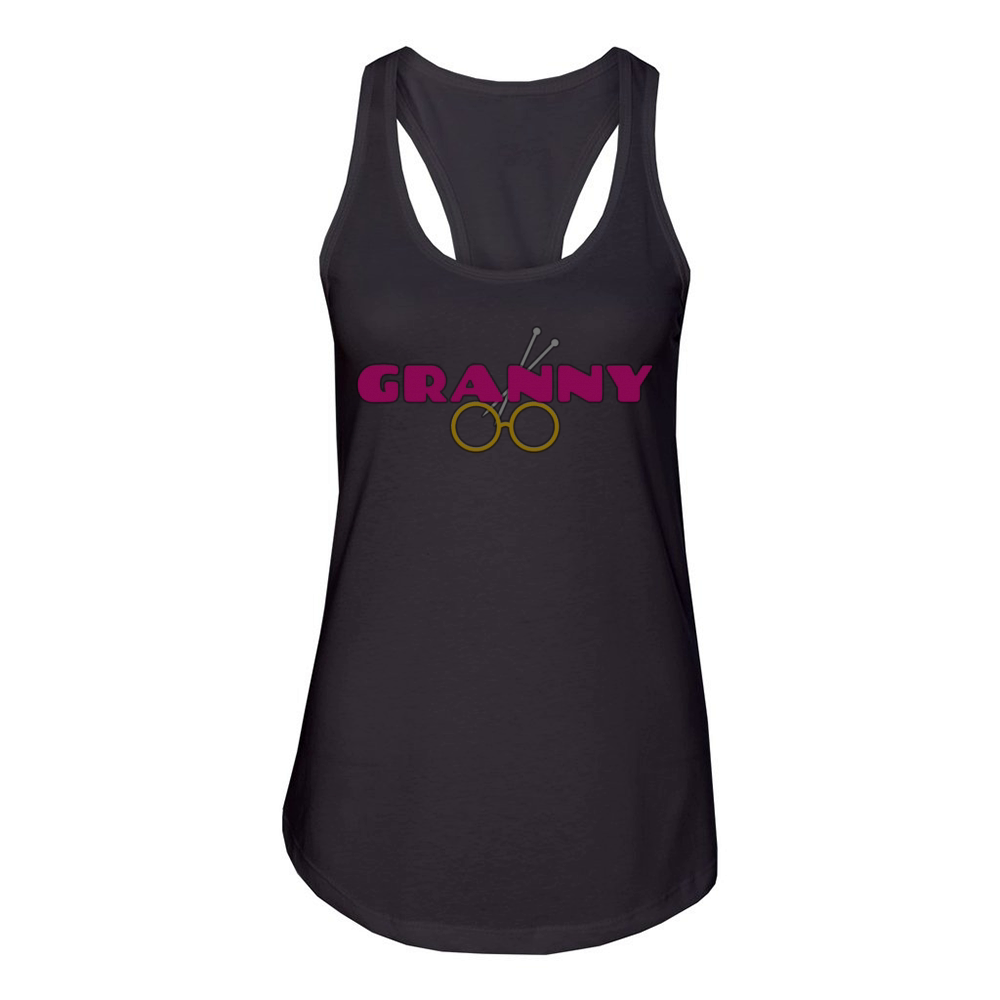 Dedicated to all grannies Women's Racerback Tank