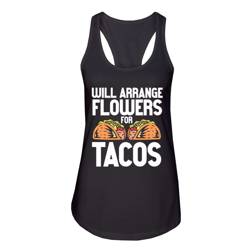Florist Floral Flower Floristry Women's Racerback Tank