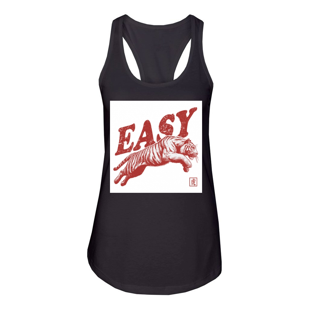 Vintage Tiger Throwback Design For Men Women Kids Women's Racerback Tank