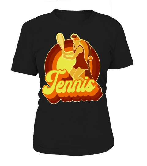 Funny Tennis Player Racket Retro Women's T-Shirt