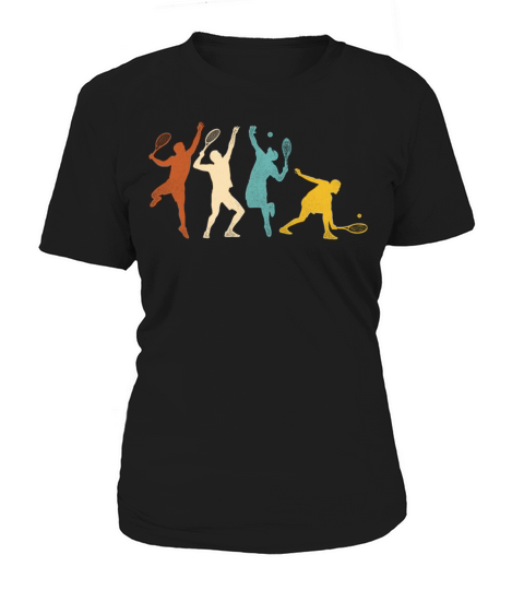 Funny Tennis Player Racket Retro Women's T-Shirt