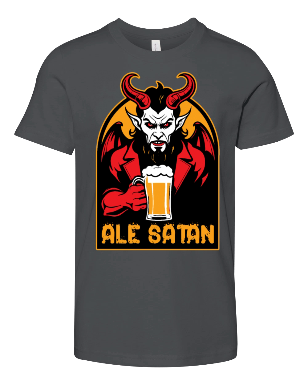 Ale Satan Beer Drinking Youth Unisex Jersey Tee
