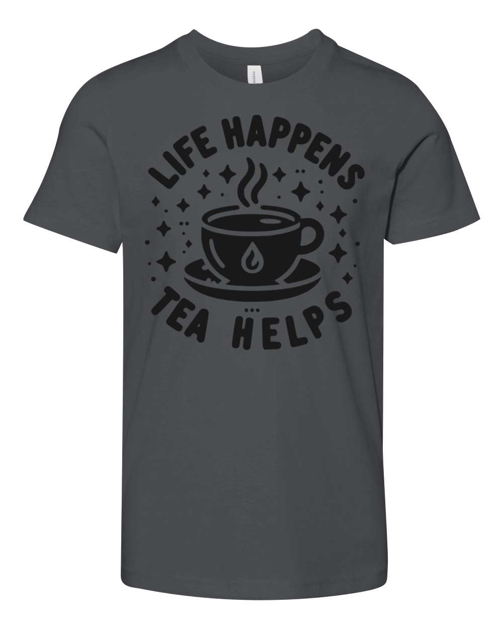 Life Happens Tea Helps Youth Unisex Jersey Tee