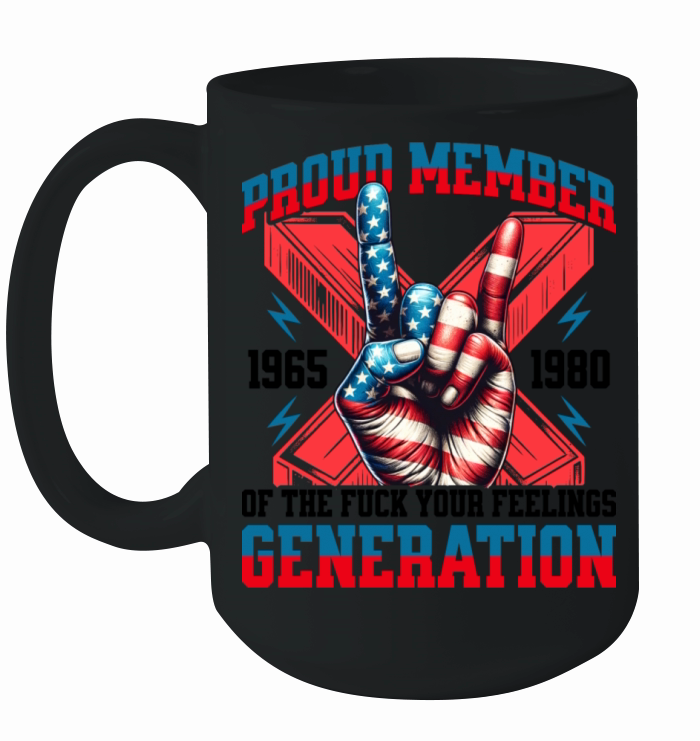 Funny X Generation Gen X Rock USA Ceramic Mug