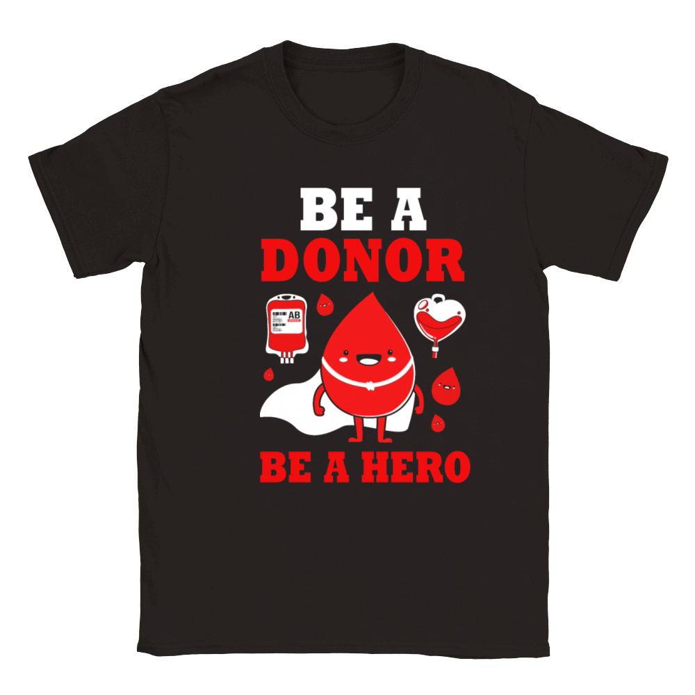 Donor Hero Phlebotomy Blood Donor Awareness Classic Kids Crewneck T-shirt