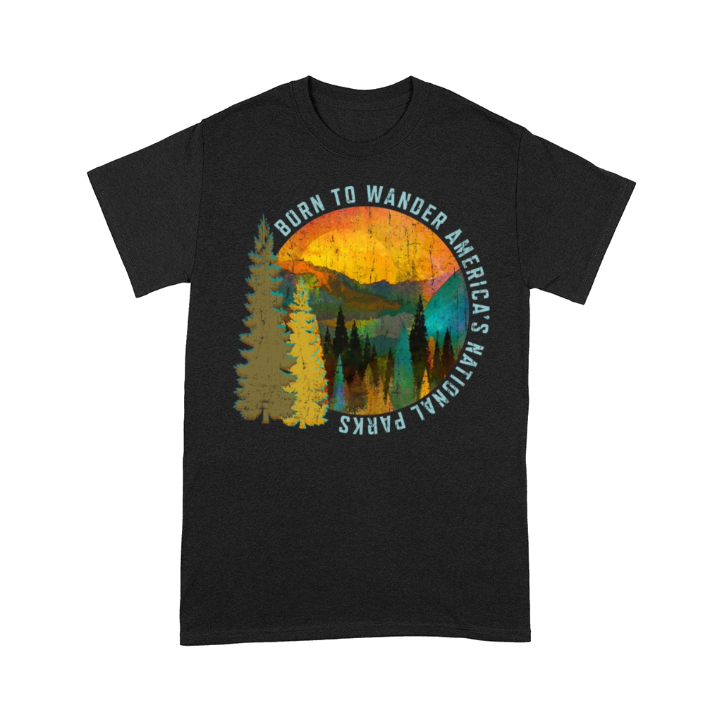 Born to Wander Americas National Parks Vintage Comfort T-shirt