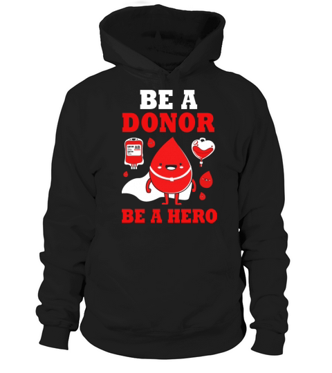 Donor Hero Phlebotomy Blood Donor Awareness Hoodie Unisex