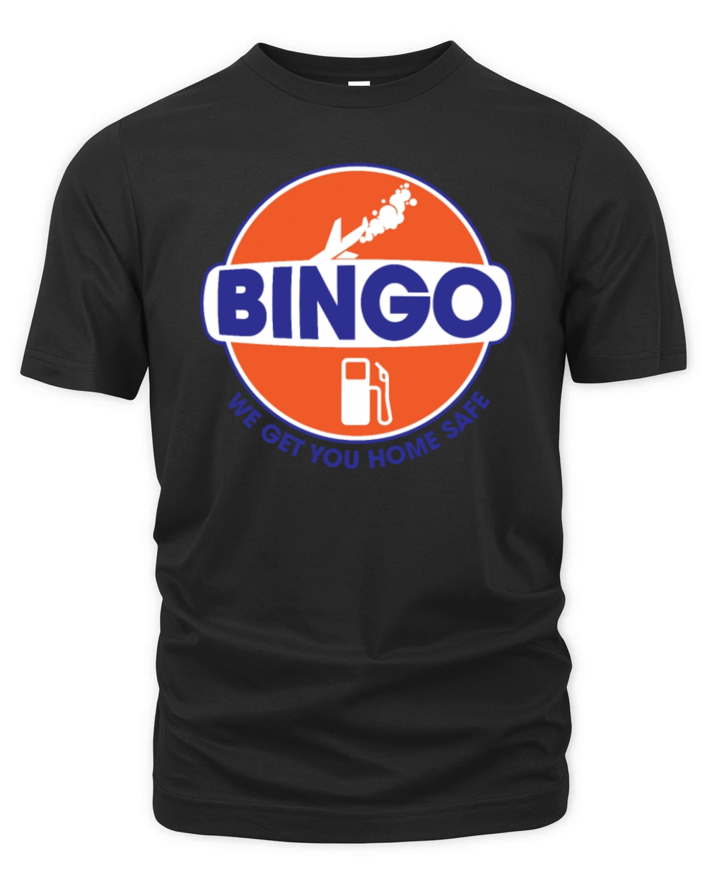 Bingo Fuel Airplane Airline Pilot Humor Bingo Fuel Organic Unisex T-shirt