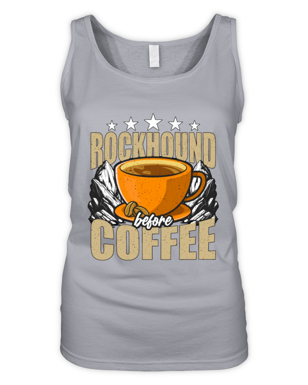 Rockhound Before Coffee Mineralogist Coffee Lover Organic Women's Tank Top