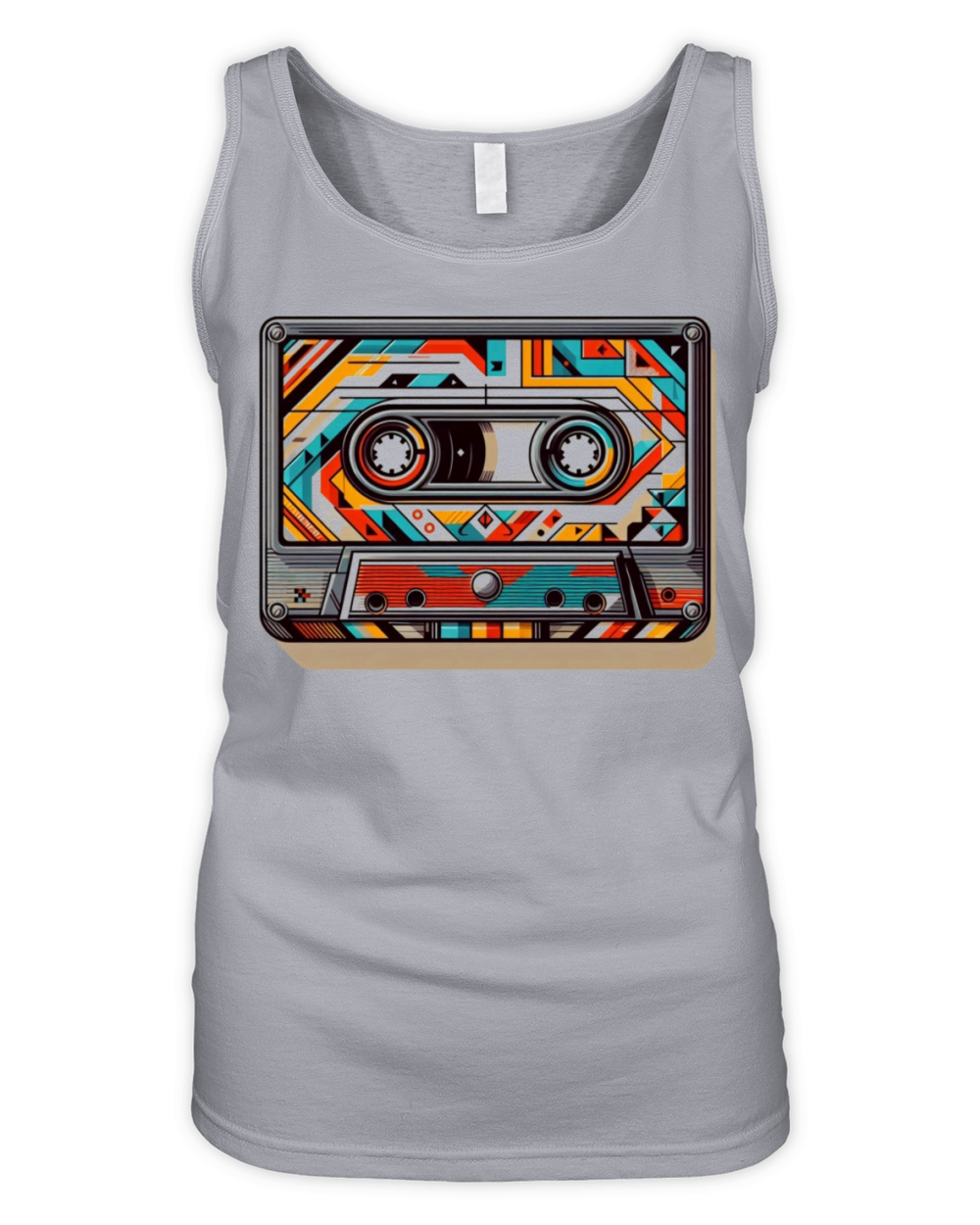 Vintage Cassette Tape Retro Music Art 3 Organic Women's Tank Top
