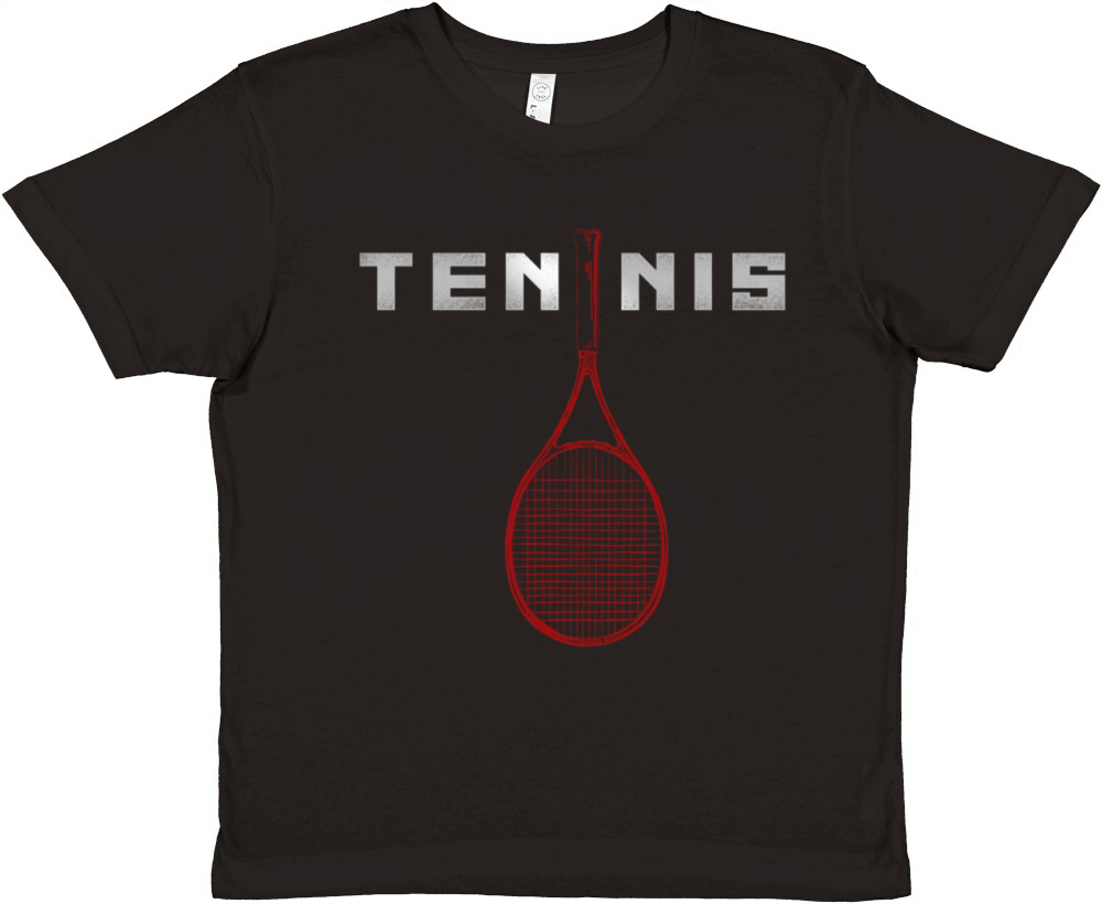 Funny Tennis Player Racket Tennis Premium Kids Crewneck T-shirt