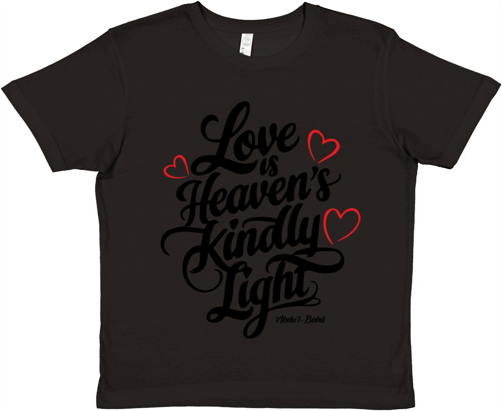 Love is Heaven’s Kindly Light - Bahai Faith Premium Kids Crewneck T-shirt