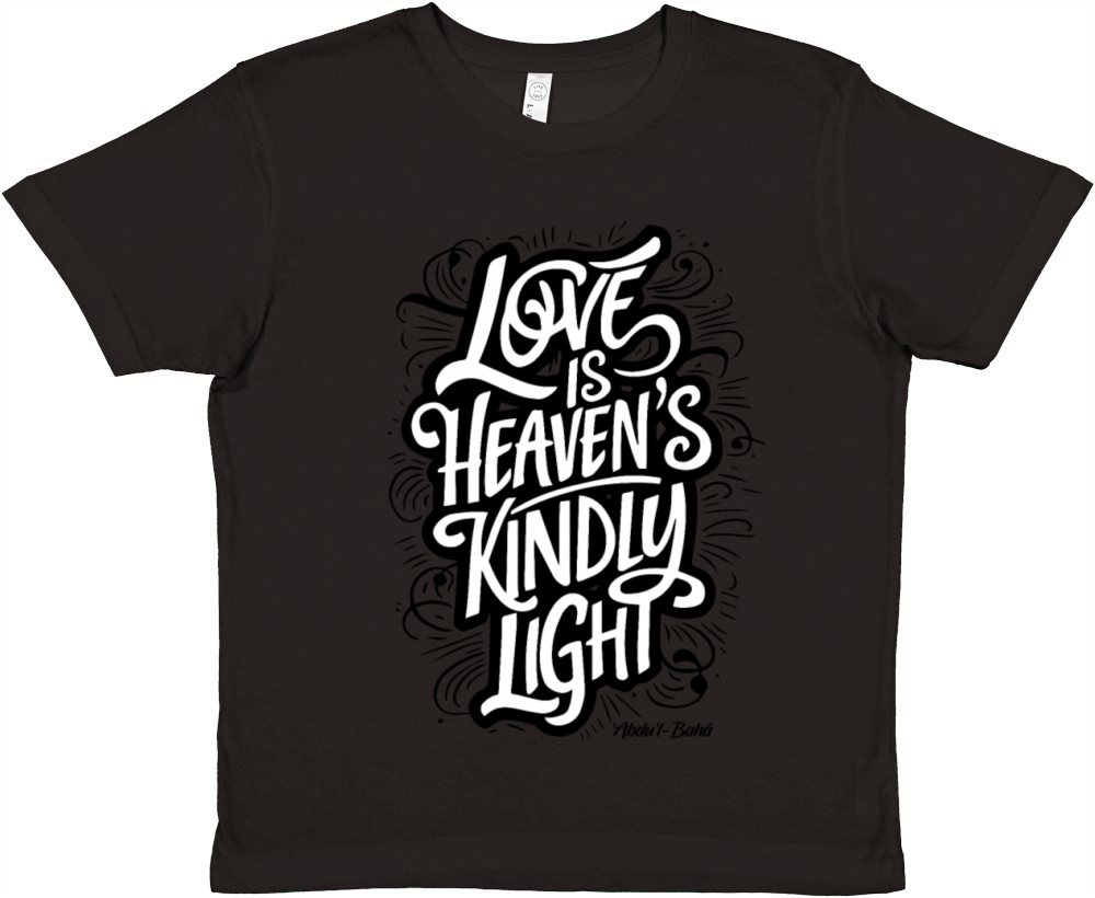 Love is Heaven’s Kindly Light - Bahai Faith Premium Kids Crewneck T-shirt