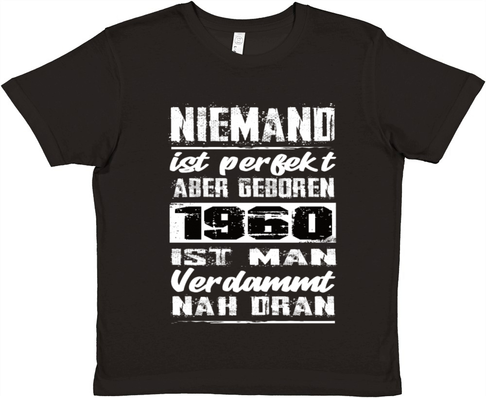Nobody Is Perfect But Born 1960 Birthday Premium Kids Crewneck T-shirt