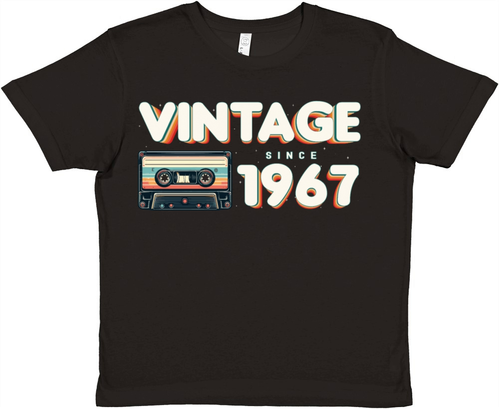 Retro Vintage 1967 Nostalgic Birthday Men Women Premium Kids Crewneck T-shirt