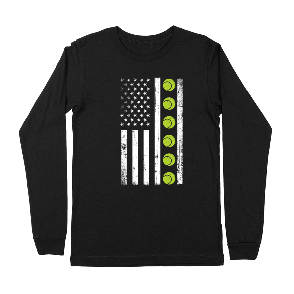 Funny Tennis Player Racket Premium Long Sleeve