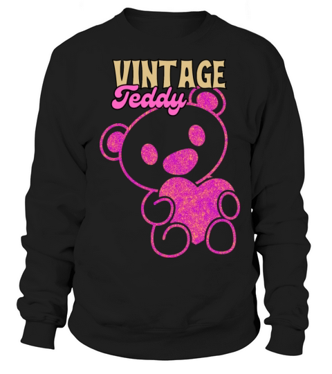 Vintage Teddy Bear Love Sweatshirt Unisex