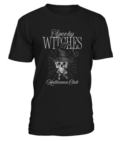 Black and White Vintage Spooky Halloween Gift T-Shirt Unisex