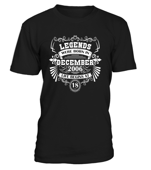 Legends Born December 2006 Vintage Design T-Shirt Unisex