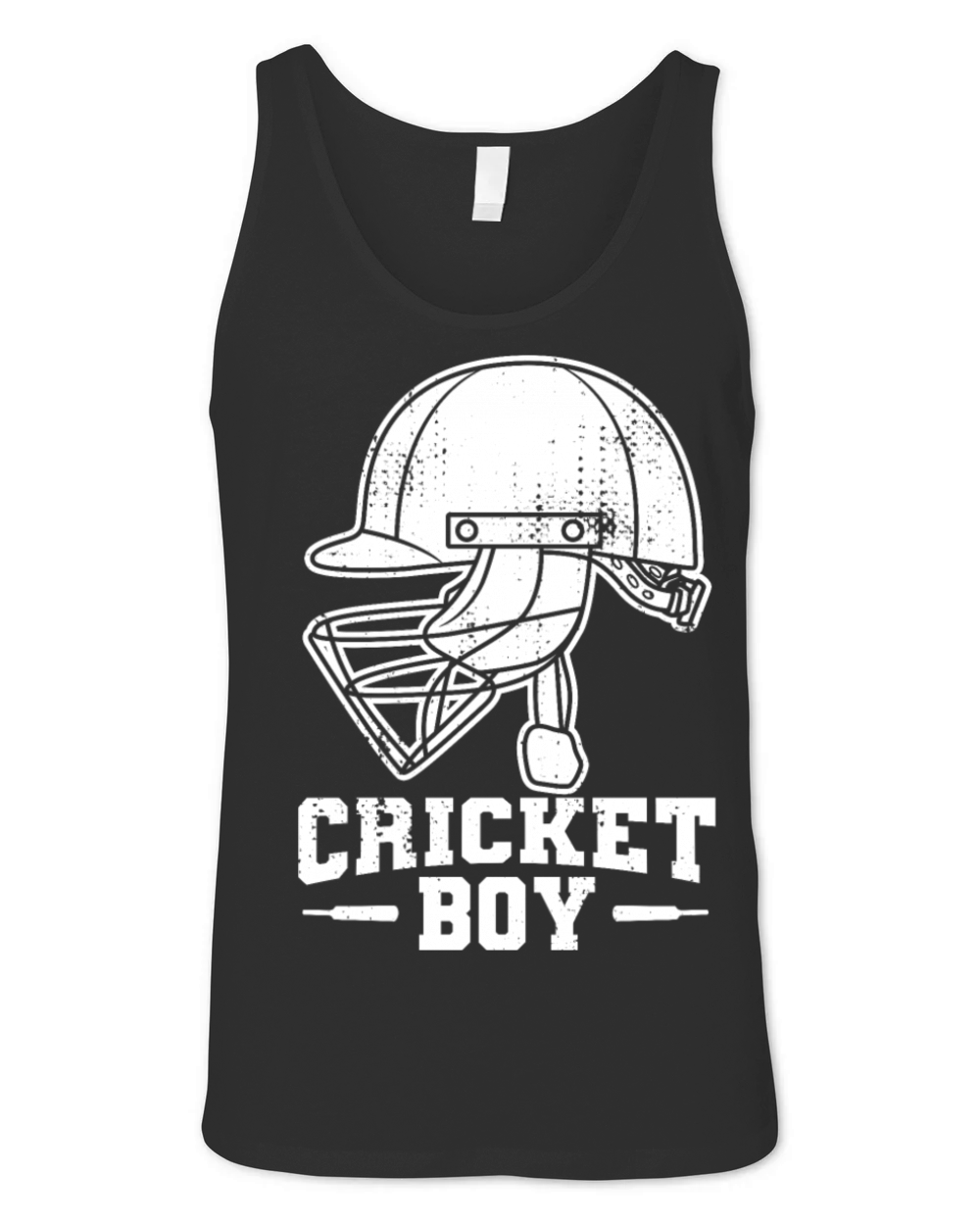 Boy Who Plays Cricket Unisex Jersey Tank