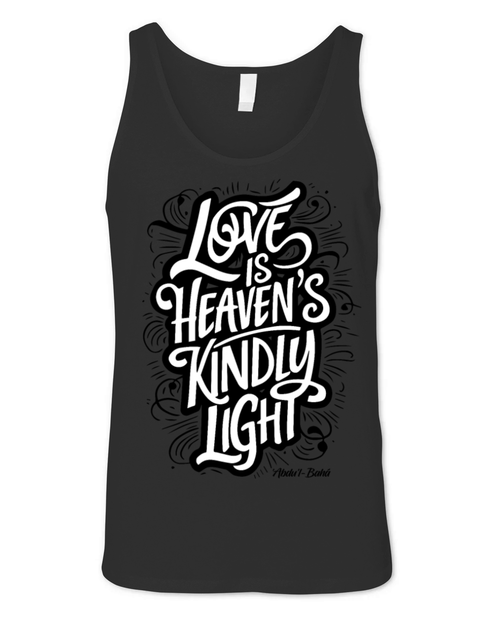 Love is Heaven’s Kindly Light - Bahai Faith Unisex Jersey Tank