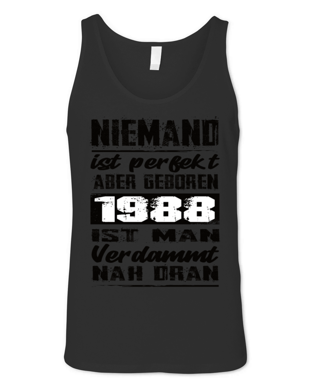 Nobody Is Perfect But Born 1988 Birthday Unisex Jersey Tank
