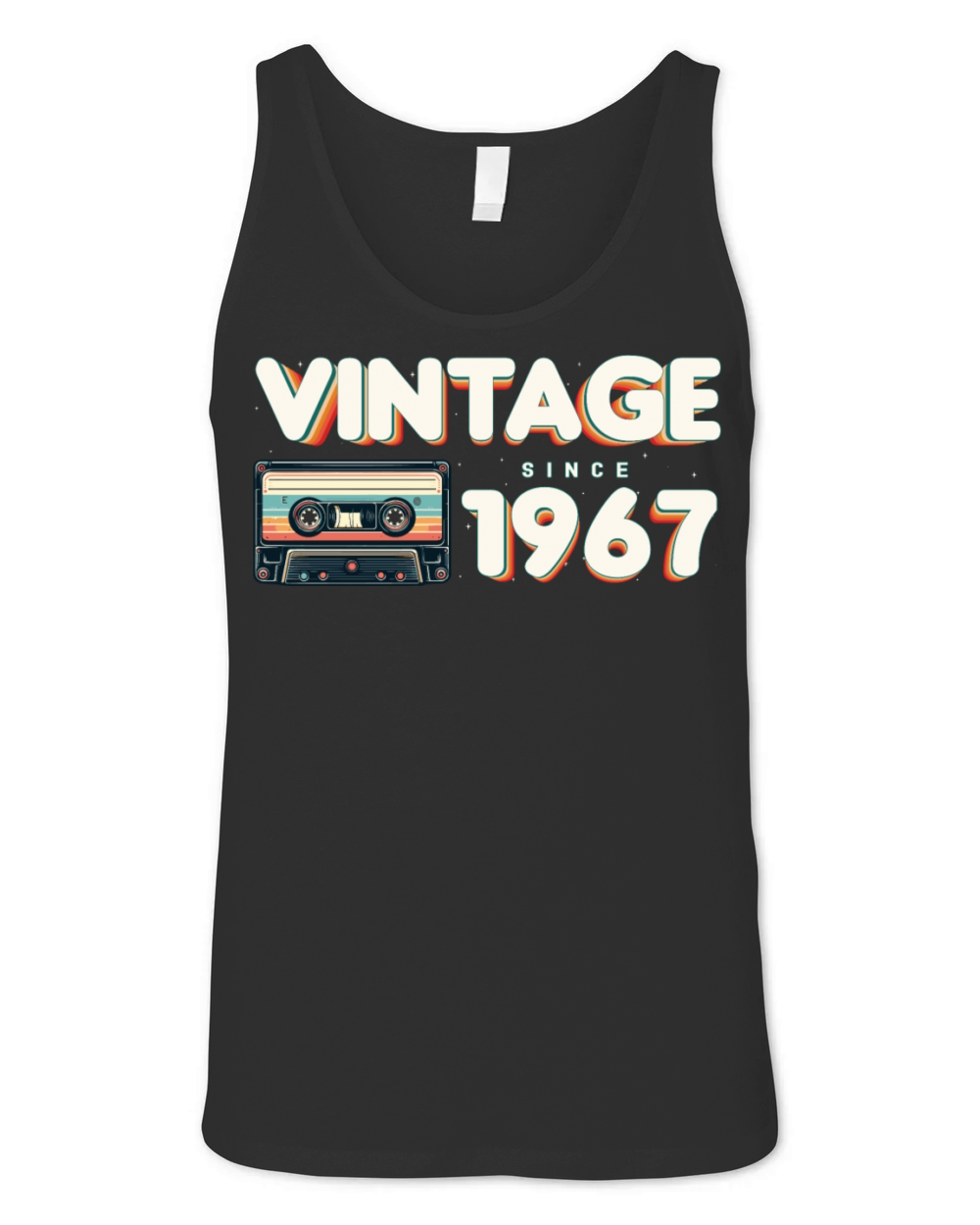Retro Vintage 1967 Nostalgic Birthday Men Women Unisex Jersey Tank
