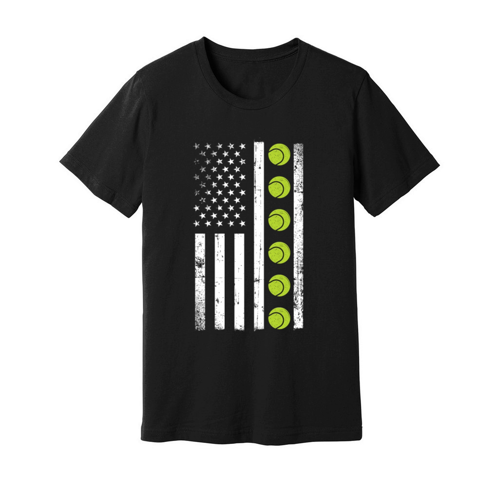 Funny Tennis Player Racket Unisex Jersey Tee