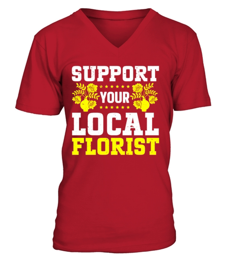 Florist Floral Flower Floristry V-Neck T-shirt