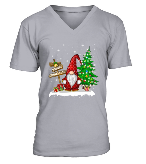 Merry Christmas Gnome Family Christmas V-Neck T-shirt