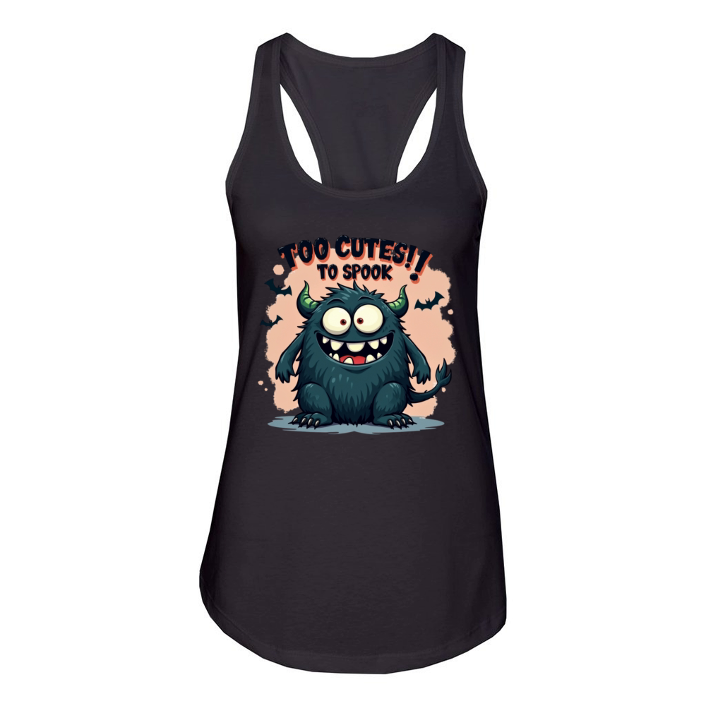 black monster terror 2 4 Women's Racerback Tank