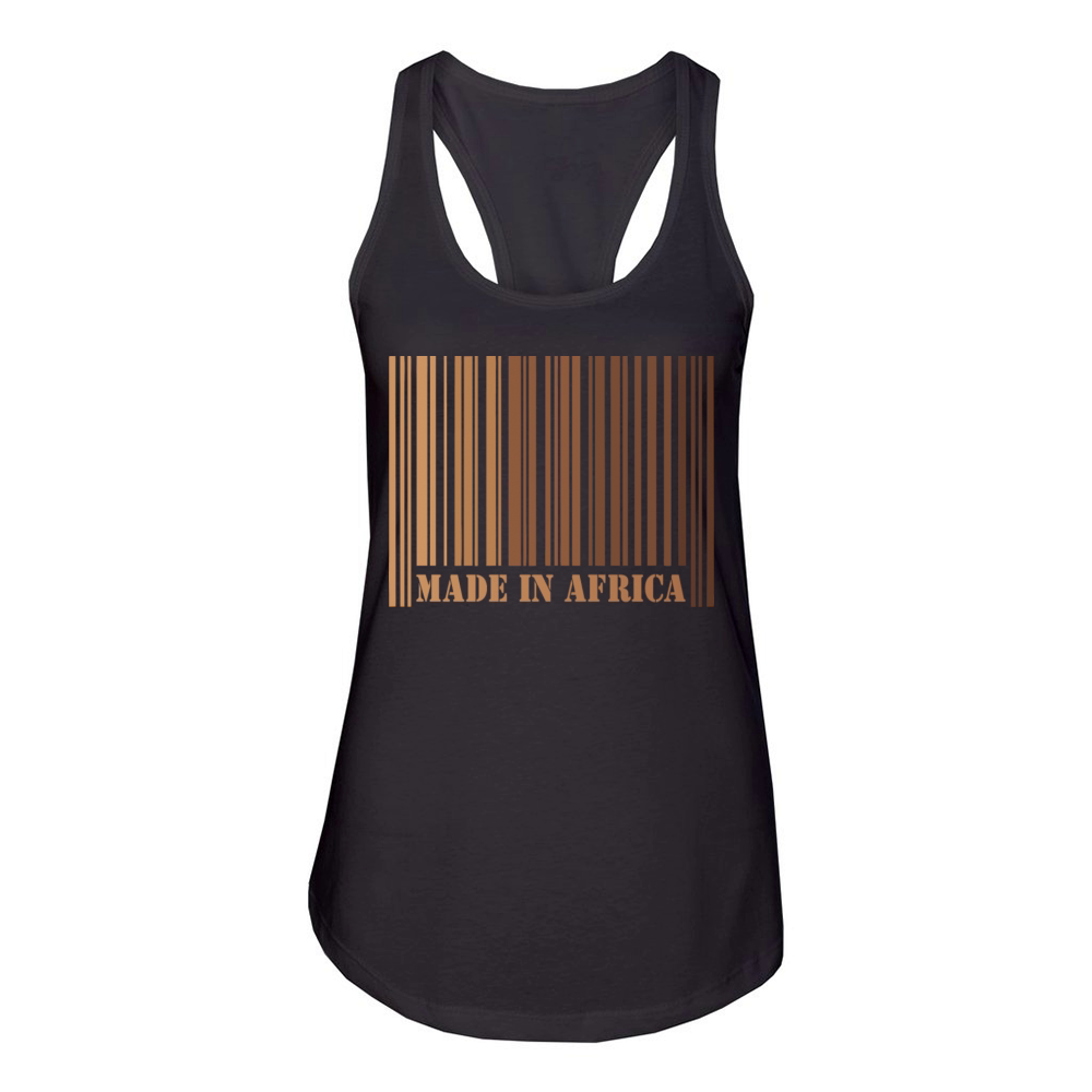 Melanin Barcode Made in Africa Apparel Women's Racerback Tank