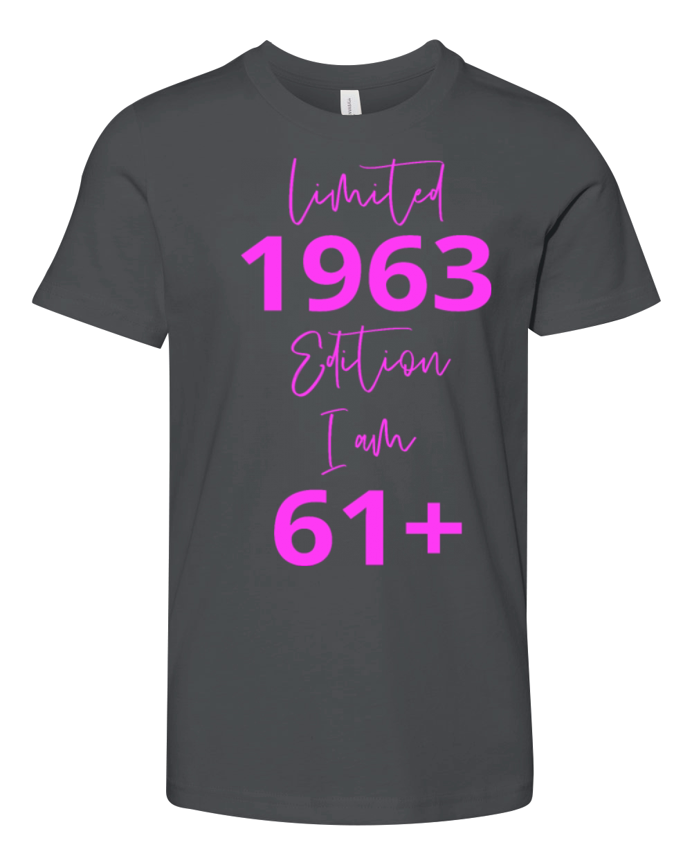 61th Birthday girl for Women Ladies old Youth Unisex Jersey Tee