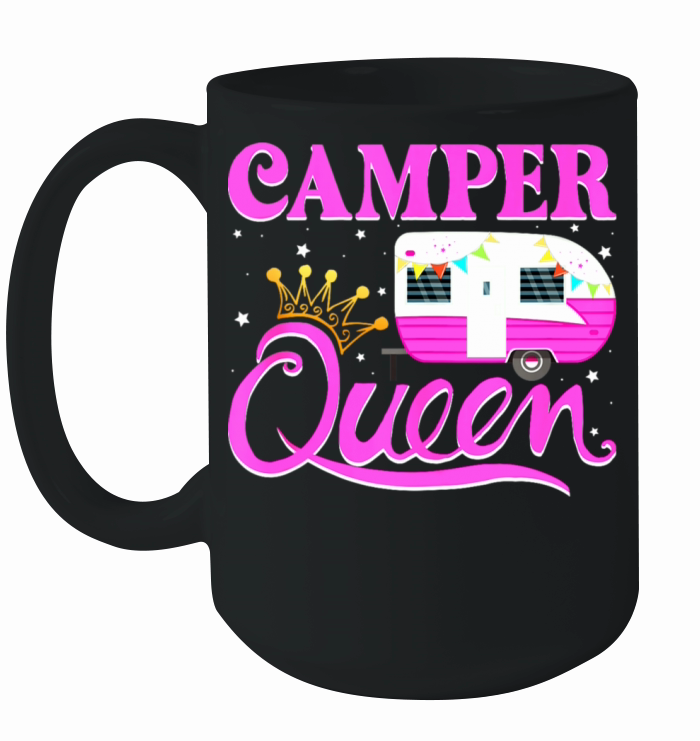 Outdoor Camping Nature Adventure Camper Queen Ceramic Mug