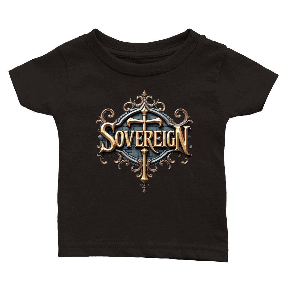 Sovereign - Medieval Flair Typography T-Shirt Classic Baby Crewneck T-shirt