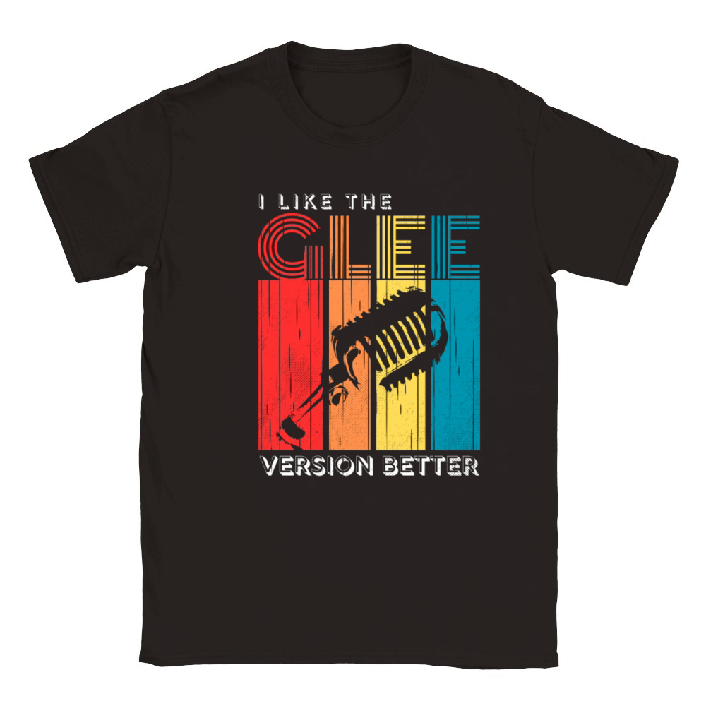 I Like the Glee Version Better Vintage Mic Classic Kids Crewneck T-shirt