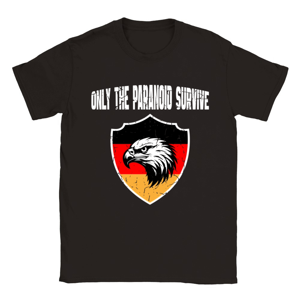 Only The Paranoid Survive Germany Vintage White Classic Kids Crewneck T-shirt