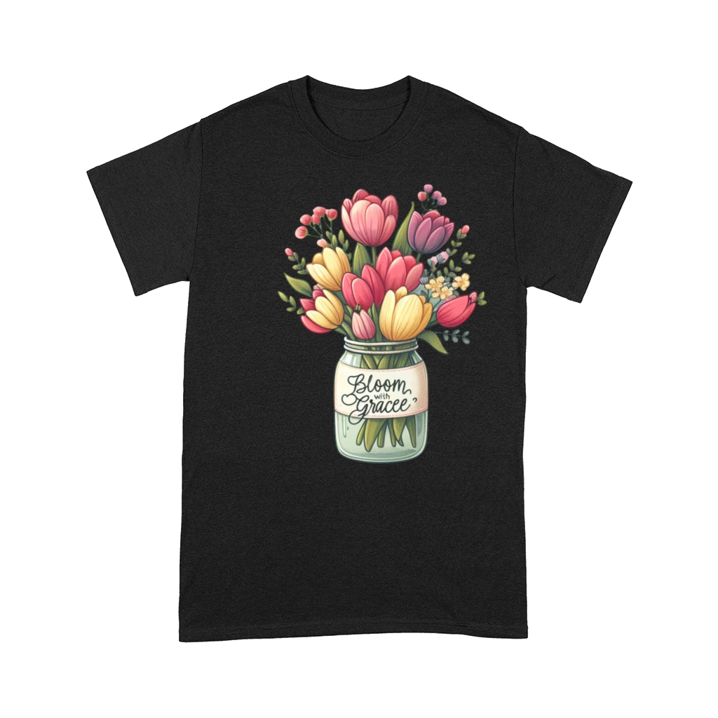 Tulip Bouquet in a Mason Jar - Vintage tulip Comfort T-shirt