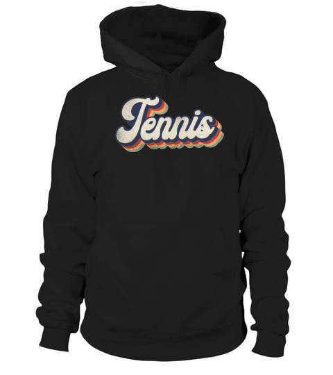 Funny Tennis Player Racket Retro Hoodie Unisex