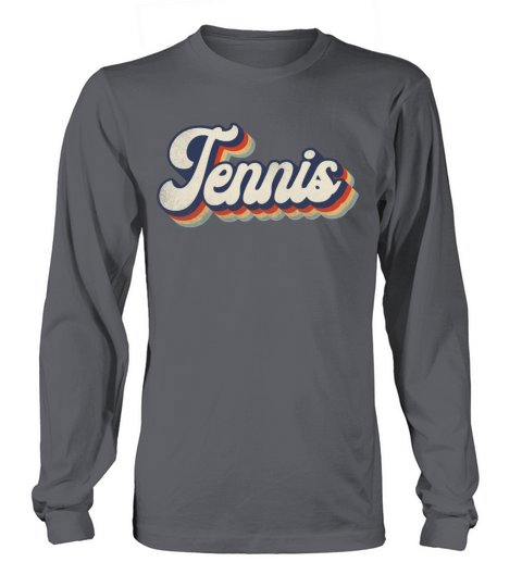 Funny Tennis Player Racket Retro Long sleeved Unisex