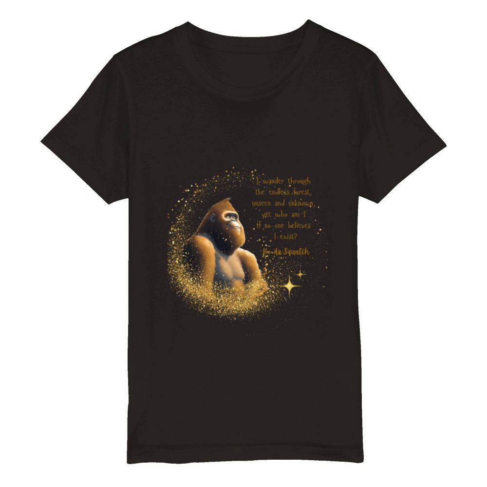 Bo daSquatch existential crisis Organic Kids Crewneck T-shirt