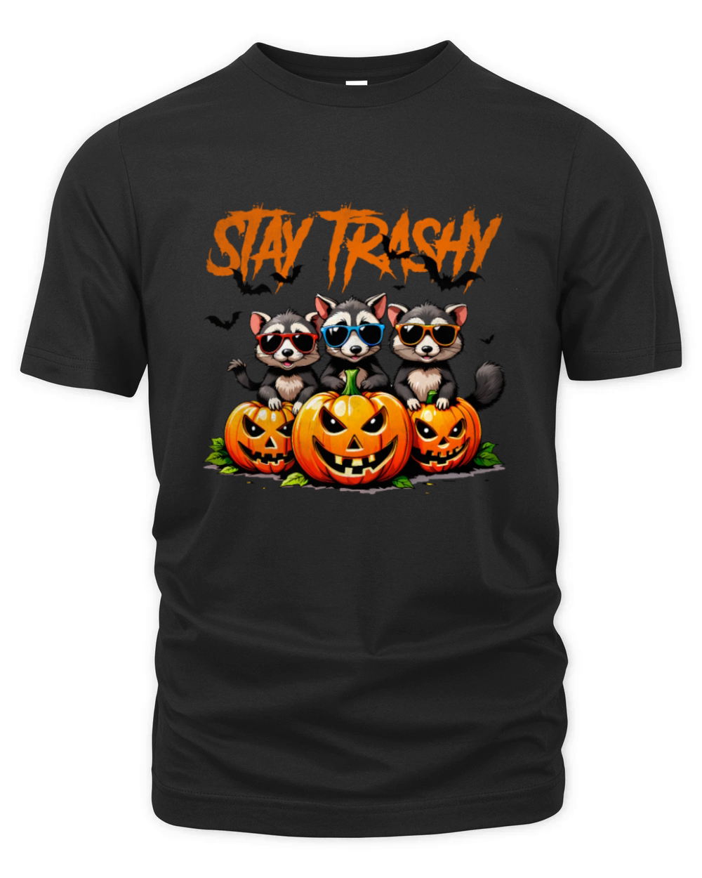 Stay trashy Halloween vintage Organic Unisex T-shirt