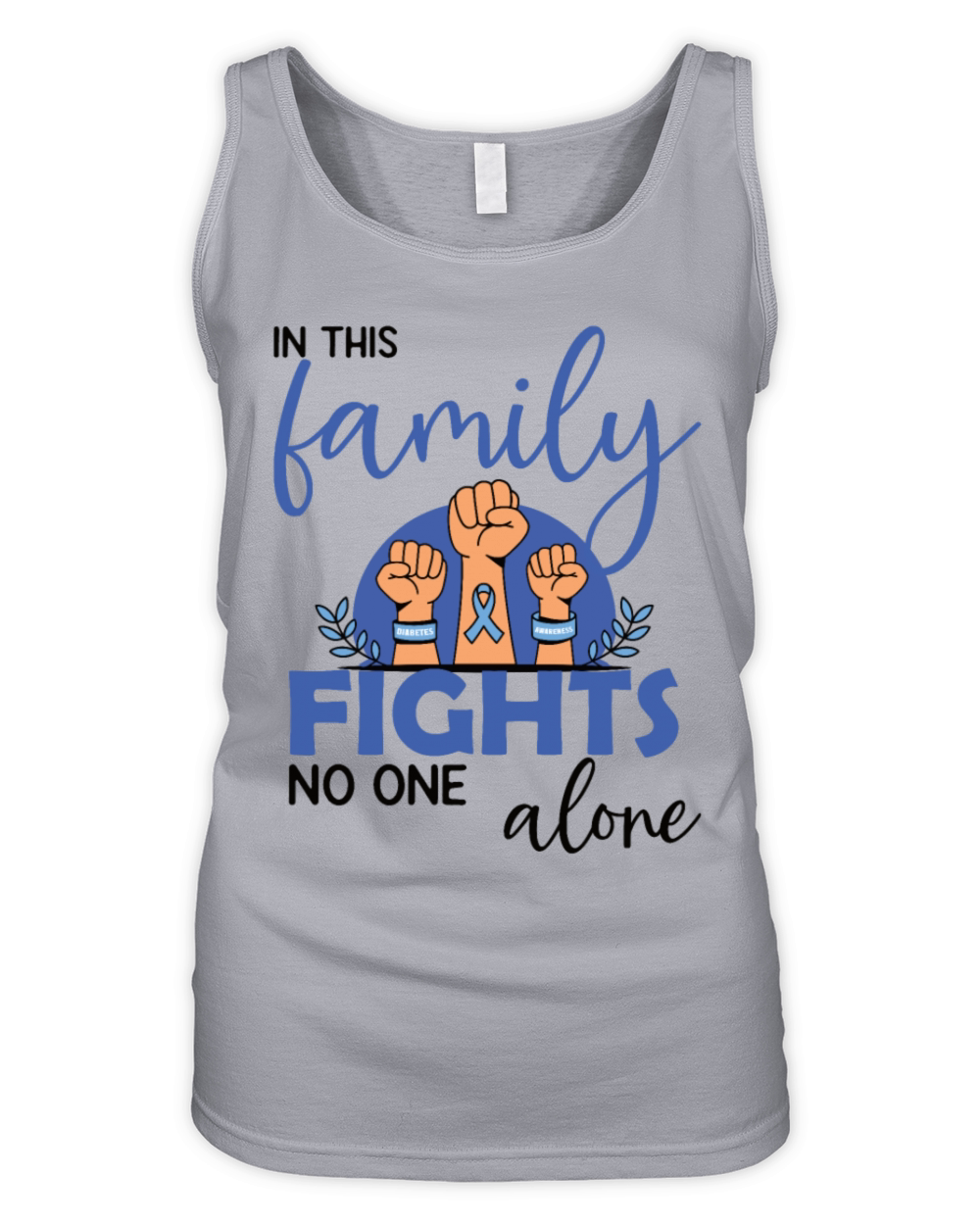 Family Diabetes Support Organic Women's Tank Top