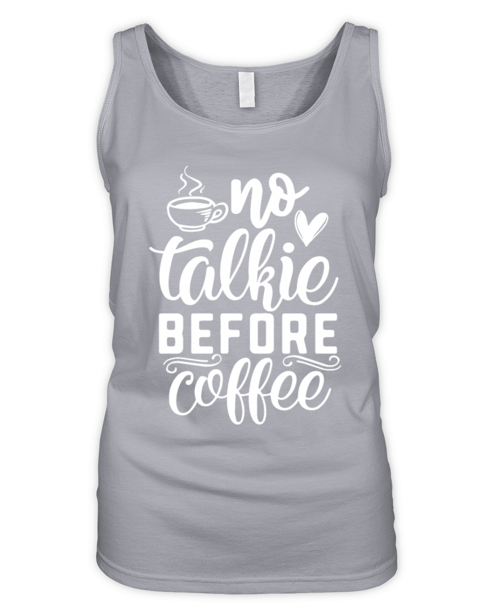 No Talkie Before Coffee Organic Women's Tank Top