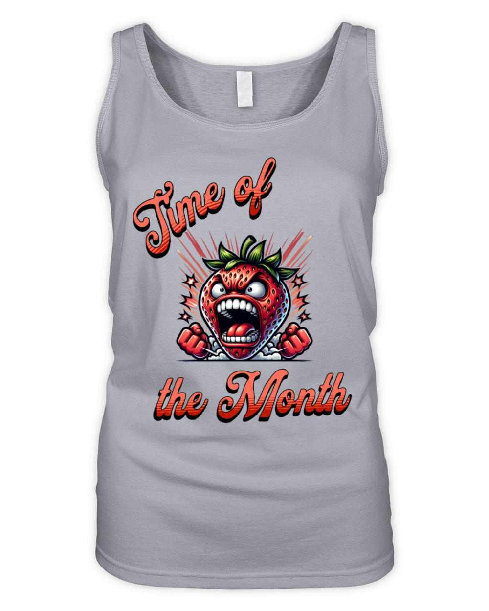 Time of the Month Period Humor Strawberry Organic Women's Tank Top
