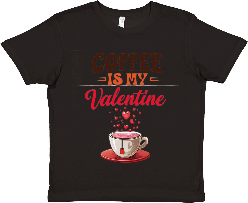 Caffeine Love Premium Kids Crewneck T-shirt